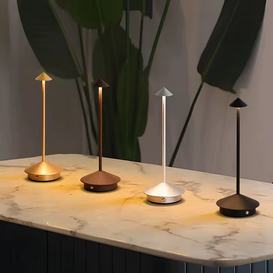 Hotel Umbrella Lampshade – Wireless Waterproof LED Lamp with Touch Control
