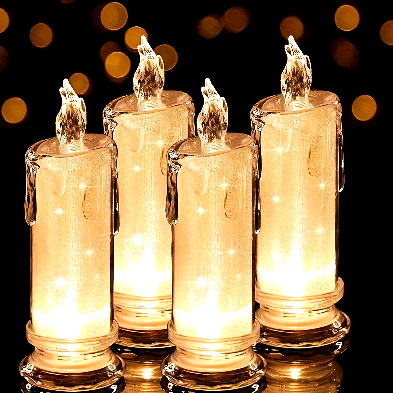 Romantic Flameless LED Candle Set – Battery-Operated Mood Lights
