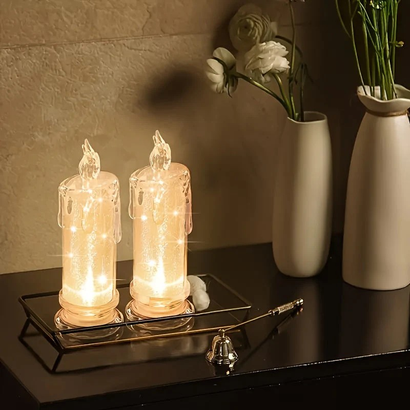 Romantic Flameless LED Candle Set – Battery-Operated Mood Lights