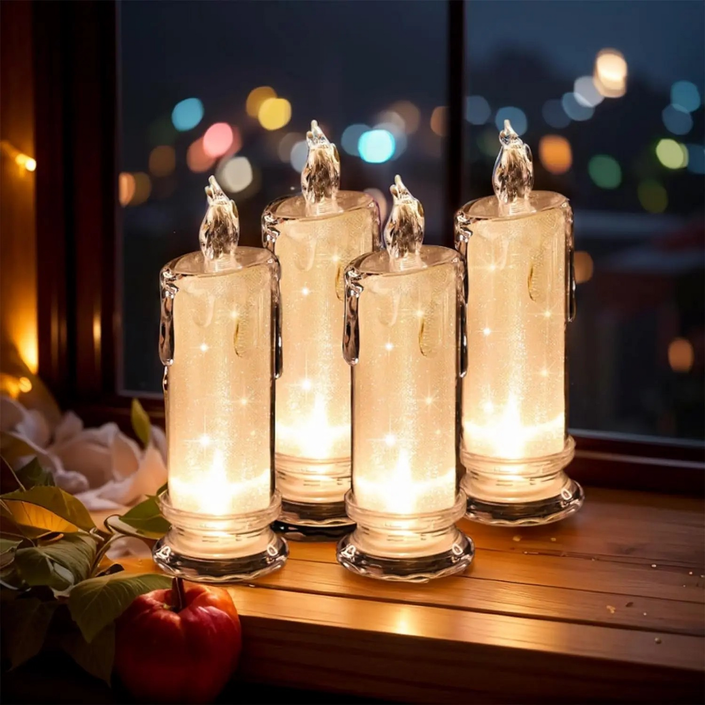 Romantic Flameless LED Candle Set – Battery-Operated Mood Lights