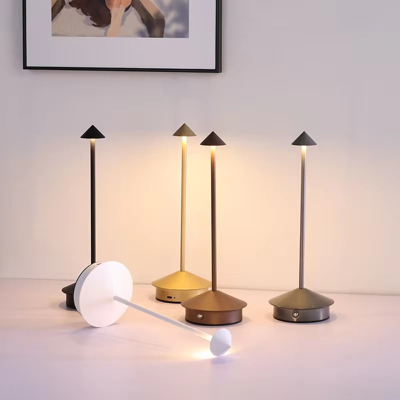 Hotel Umbrella Lampshade – Wireless Waterproof LED Lamp with Touch Control