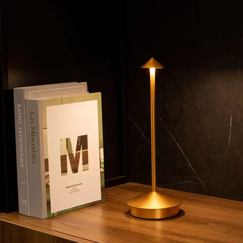 Hotel Umbrella Lampshade – Wireless Waterproof LED Lamp with Touch Control