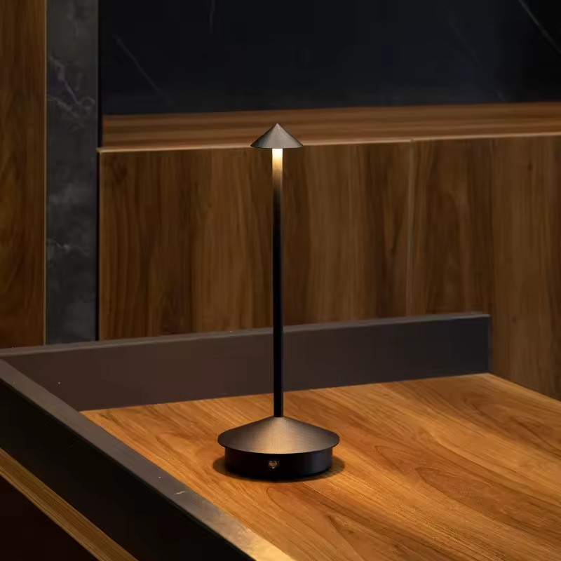 Hotel Umbrella Lampshade – Wireless Waterproof LED Lamp with Touch Control